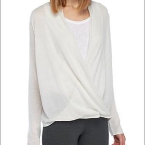NWT Eileen Fisher V-Neck Faux Wrap Top